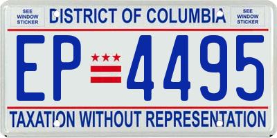 DC license plate EP4495