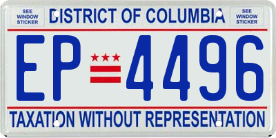 DC license plate EP4496