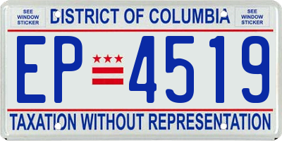 DC license plate EP4519