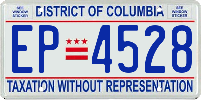 DC license plate EP4528
