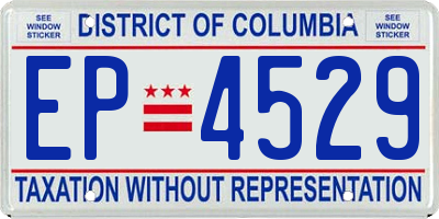 DC license plate EP4529