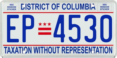 DC license plate EP4530