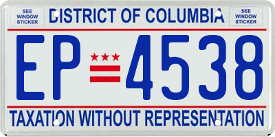 DC license plate EP4538