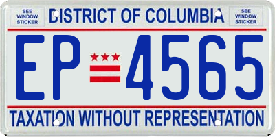 DC license plate EP4565