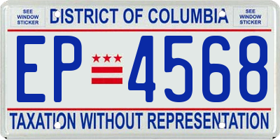 DC license plate EP4568