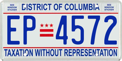 DC license plate EP4572