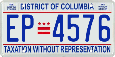 DC license plate EP4576