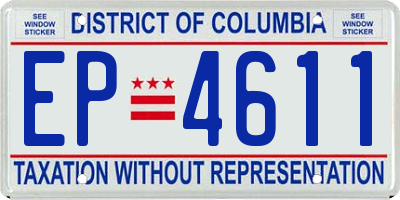 DC license plate EP4611