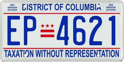DC license plate EP4621