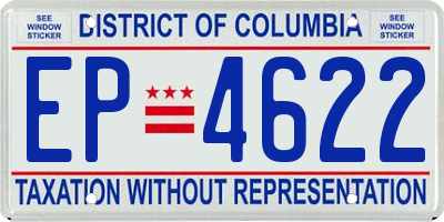 DC license plate EP4622