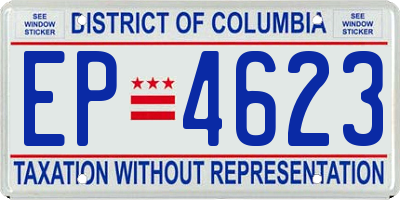 DC license plate EP4623