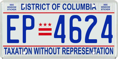 DC license plate EP4624