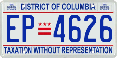 DC license plate EP4626