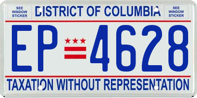 DC license plate EP4628