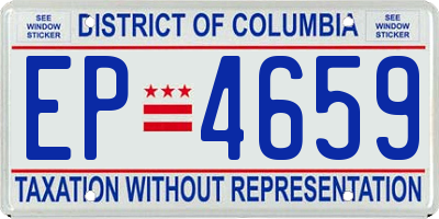DC license plate EP4659