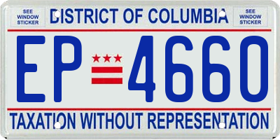 DC license plate EP4660