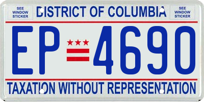 DC license plate EP4690