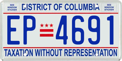 DC license plate EP4691