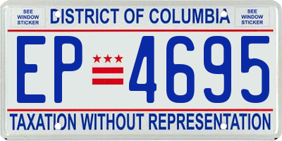 DC license plate EP4695