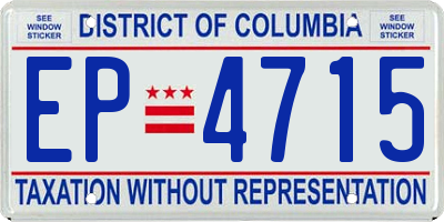 DC license plate EP4715