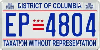 DC license plate EP4804