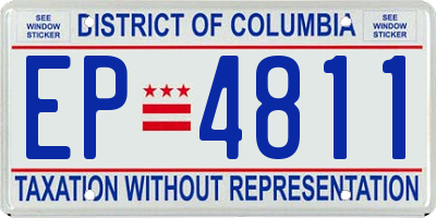 DC license plate EP4811