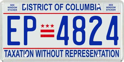 DC license plate EP4824
