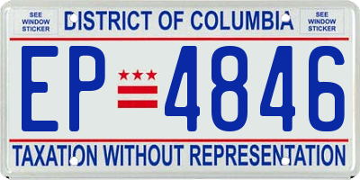 DC license plate EP4846