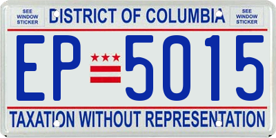 DC license plate EP5015