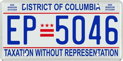 DC license plate EP5046
