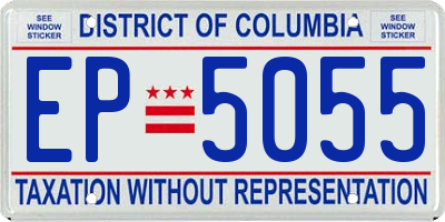 DC license plate EP5055