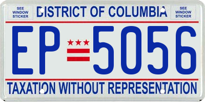 DC license plate EP5056