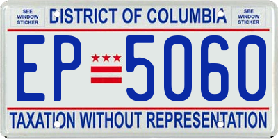 DC license plate EP5060