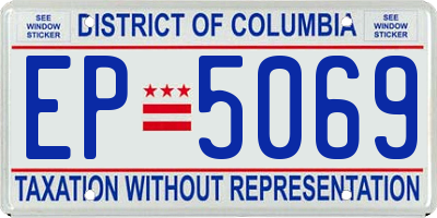 DC license plate EP5069