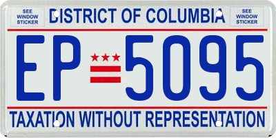 DC license plate EP5095