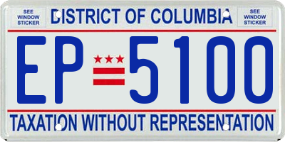 DC license plate EP5100