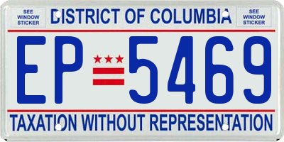 DC license plate EP5469