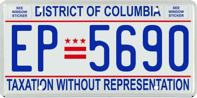 DC license plate EP5690
