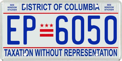DC license plate EP6050