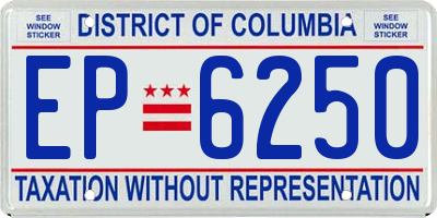 DC license plate EP6250