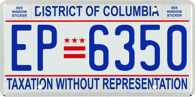 DC license plate EP6350