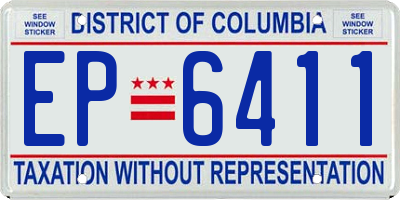 DC license plate EP6411
