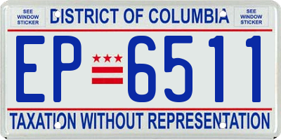 DC license plate EP6511