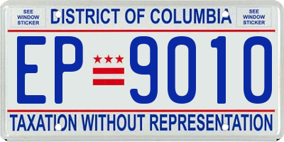 DC license plate EP9010