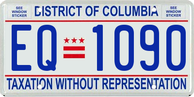 DC license plate EQ1090