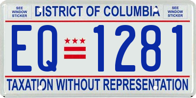 DC license plate EQ1281