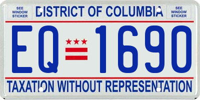 DC license plate EQ1690