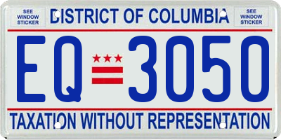 DC license plate EQ3050