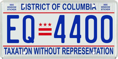 DC license plate EQ4400