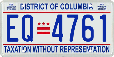 DC license plate EQ4761